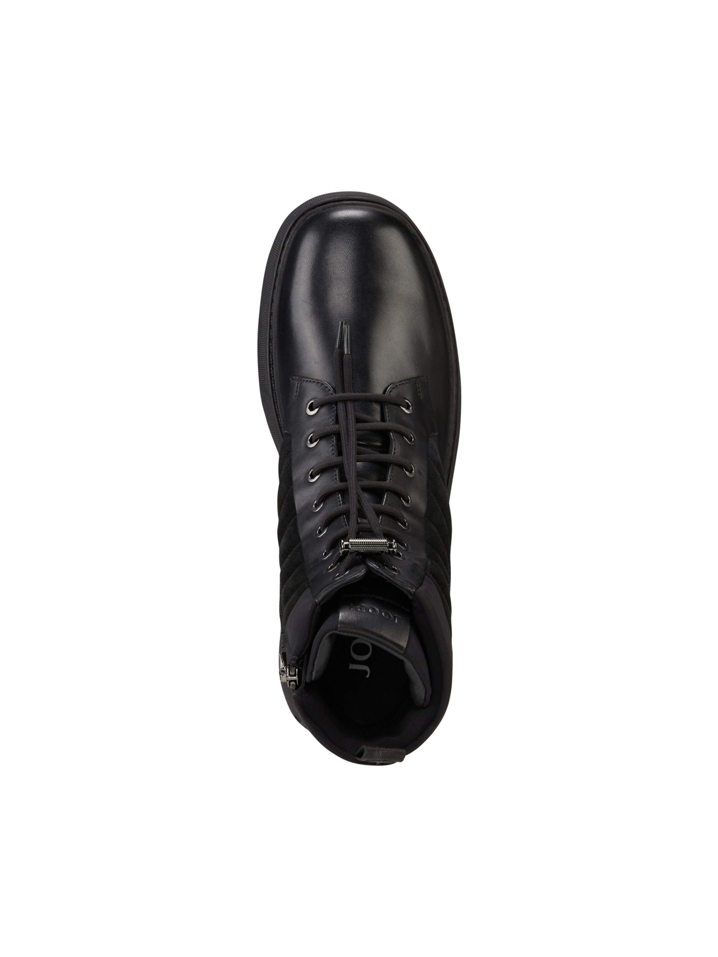JOOP! Lace-Up Boots 'Velluto Misto Zinon' in Black