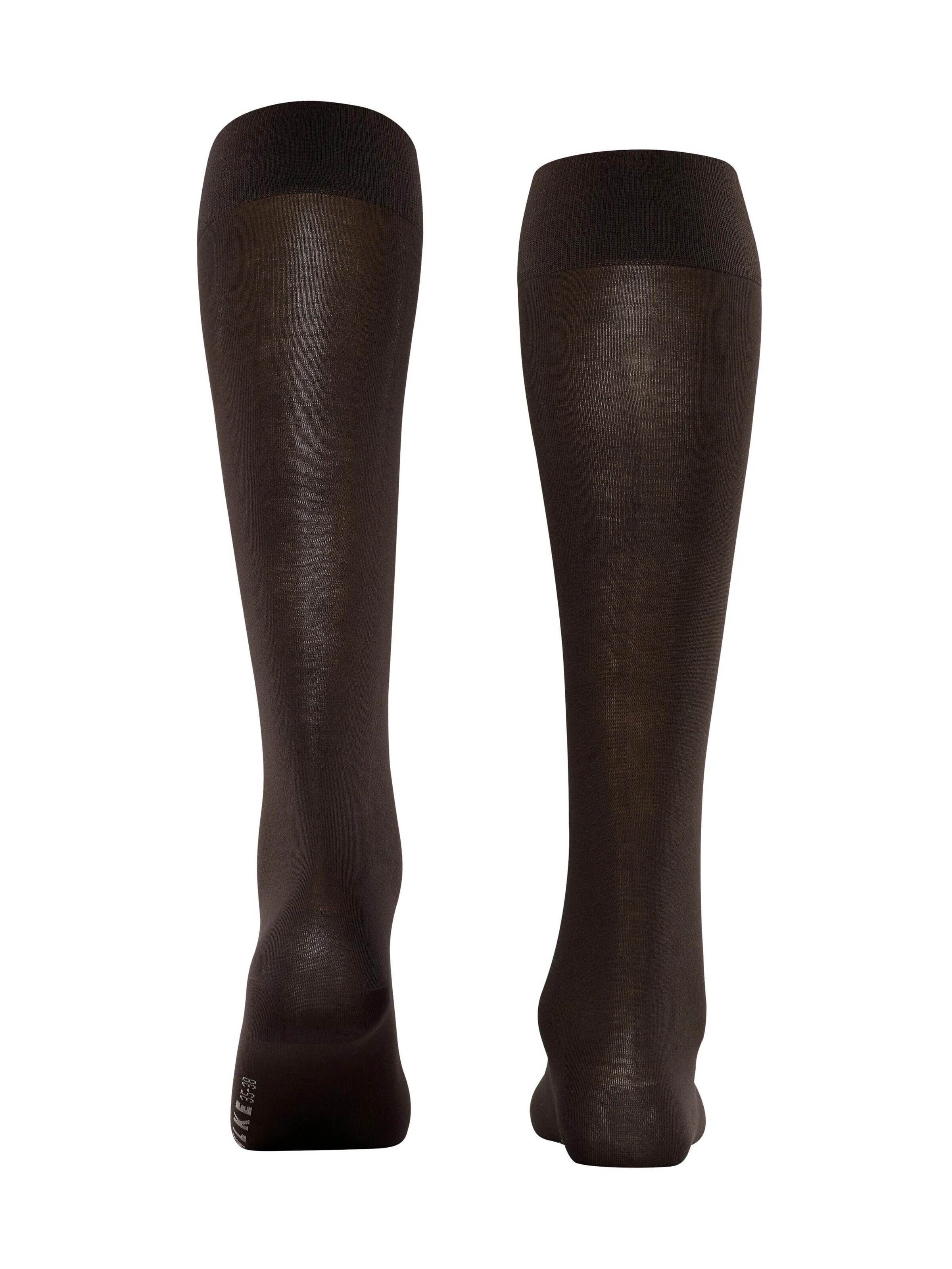 FALKE Knee High Socks 'Cotton Touch' in Brown