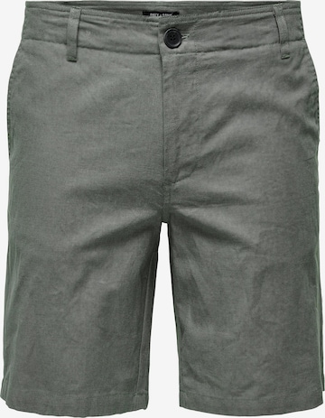 Only & Sons Regular Chino Pants 'Elliot' in Grey: front