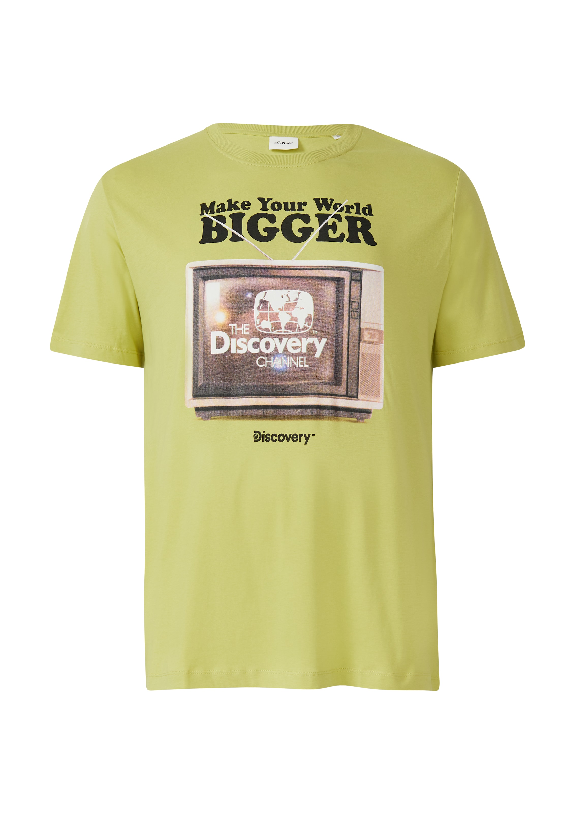 s.Oliver Men Big Sizes Shirt in Green: front