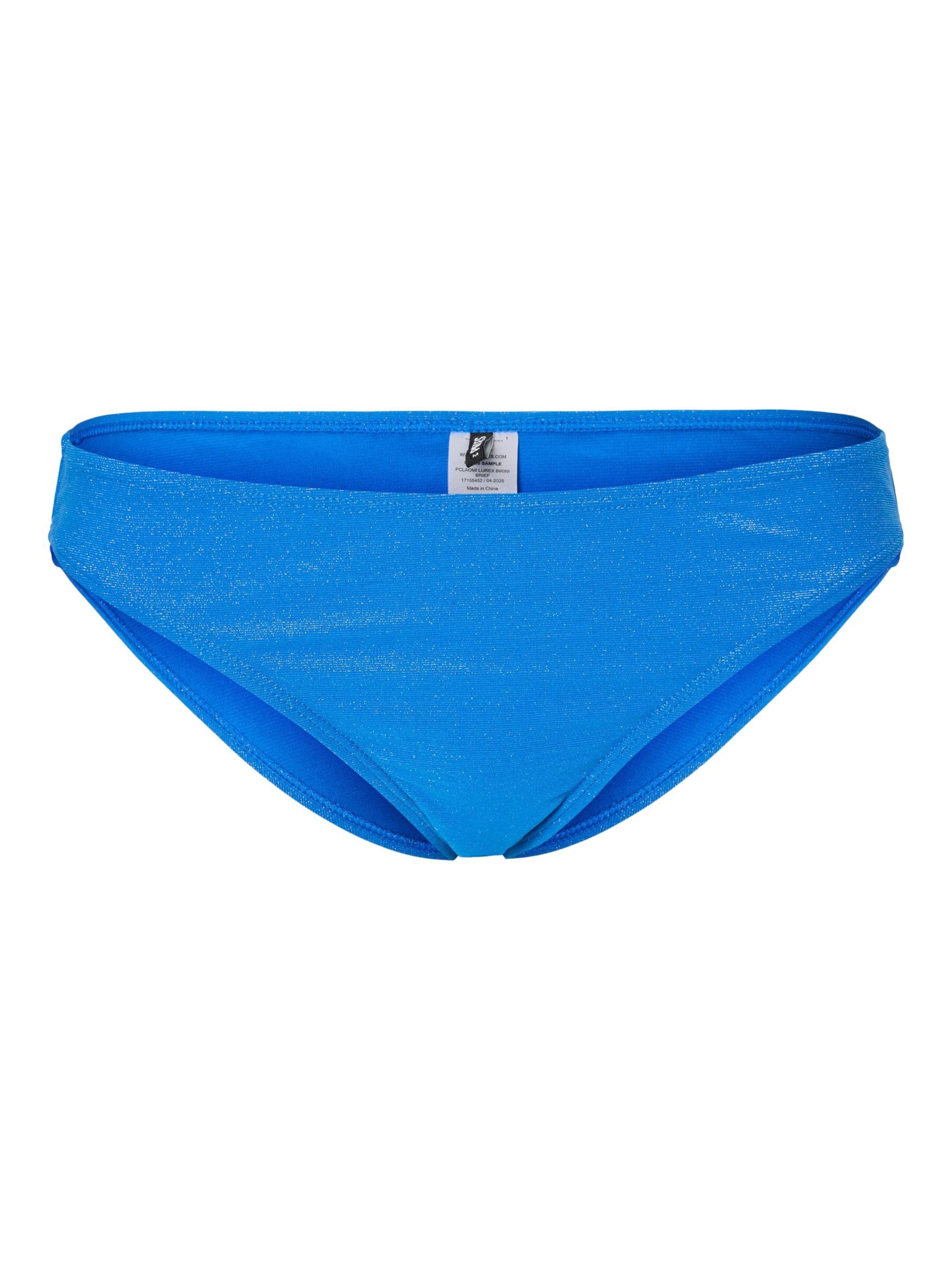 PIECES Bikini bottom 'PCLaomi' in Blue: front