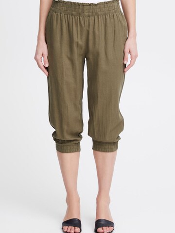 b.young Tapered Pants ' FALAKKA ' in Green: front