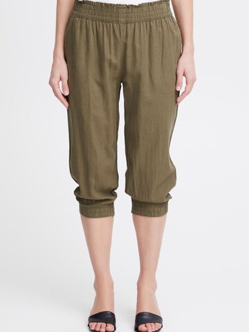 b.young Tapered Broek ' FALAKKA ' in Groen: voorkant