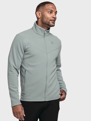 Veste en polaire fonctionnelle ' Hiking Fleece Jk Style Qutang ' Schöffel en gris : devant