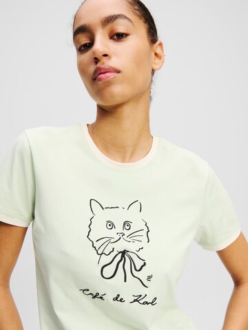Tricou 'KL x Jorge Parra' de la Karl Lagerfeld pe alb