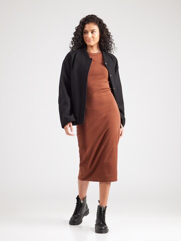 Calvin Klein Jeans Платье 'SL CTN CNTR 1X1 RB S' в Коричневый