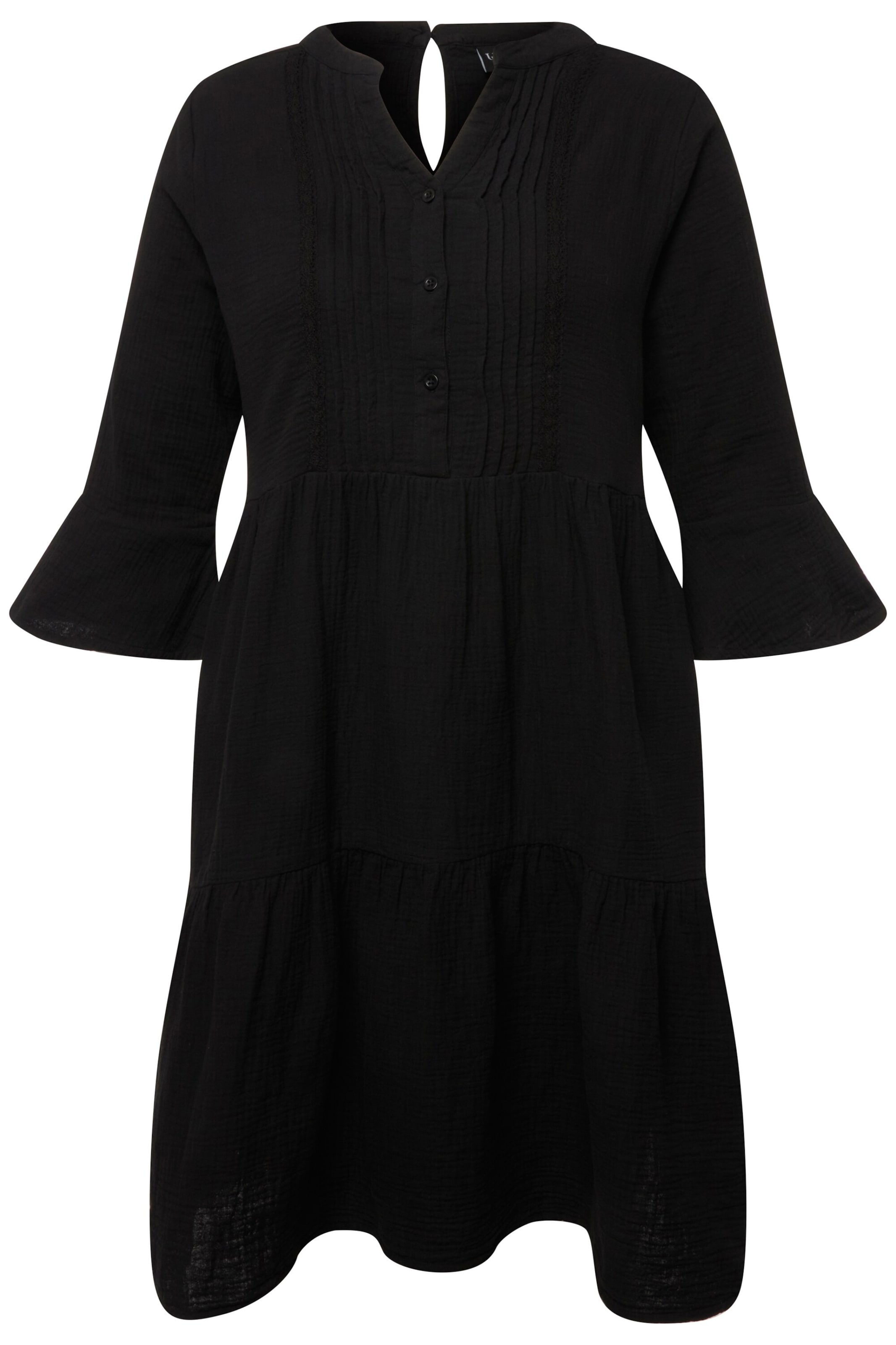 Ulla Popken Kleid in Schwarz: Vorderseite