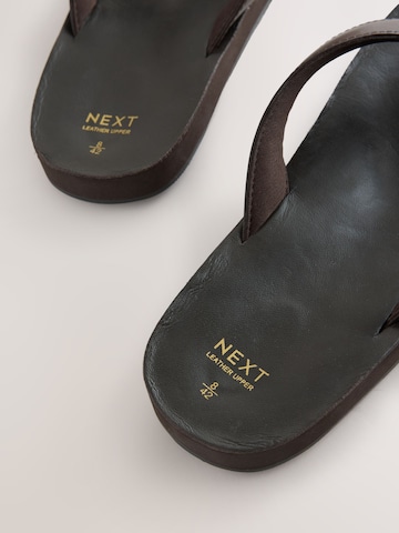 Next T-bar sandals in Black