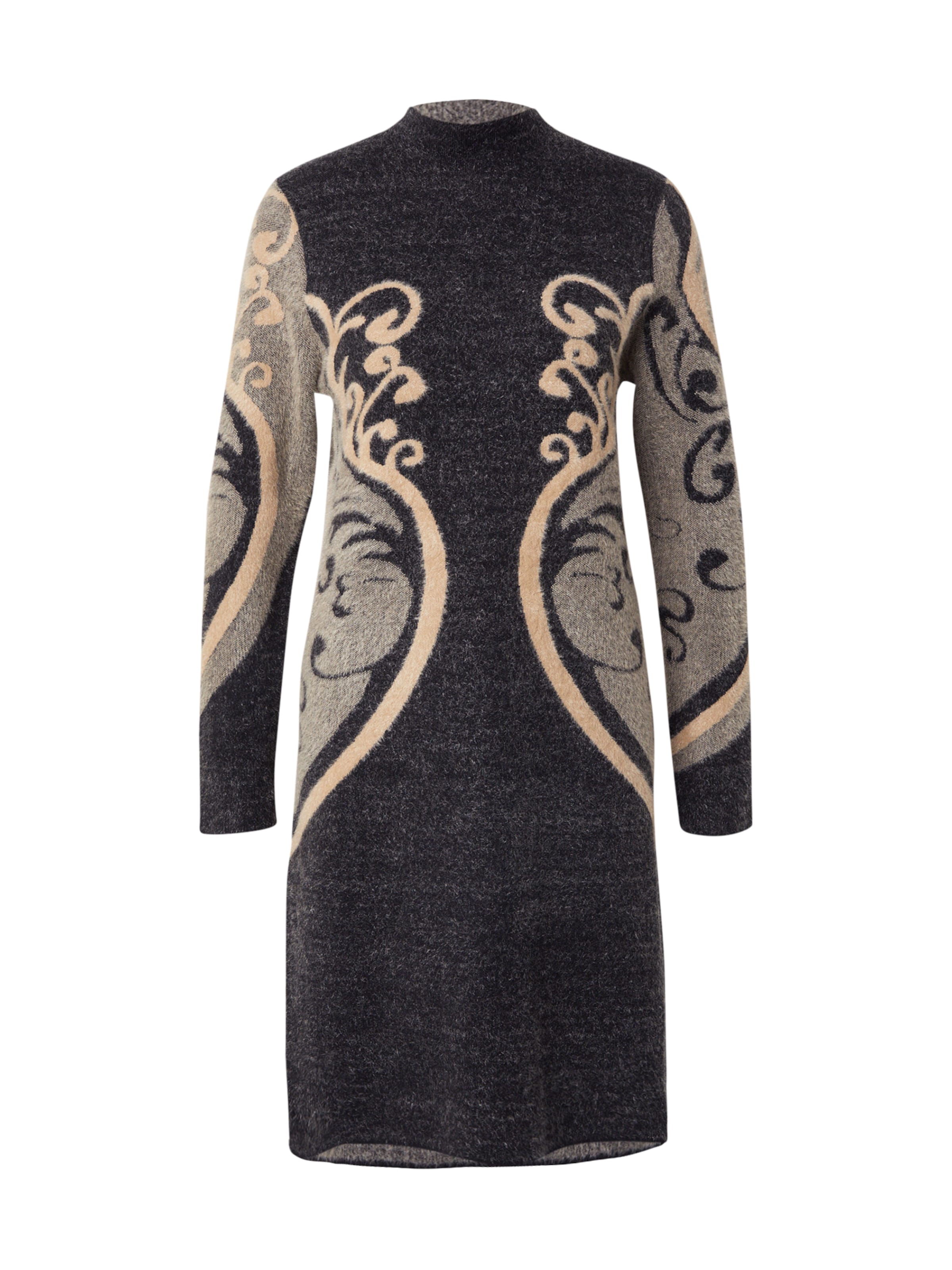 Rochie tricotat 'CALYPSO' de la Derhy pe negru: față