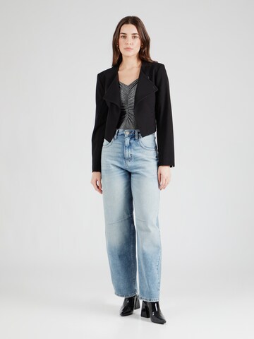 PIECES Shirt bodysuit 'PCPANDRA' in Black