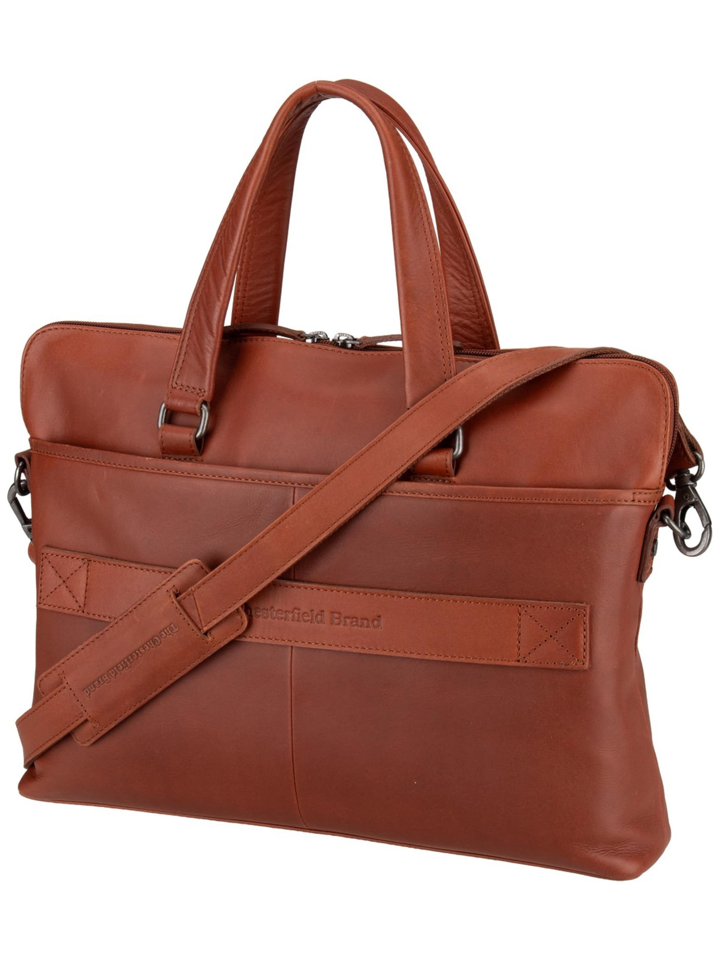 The Chesterfield Brand Document Bag 'Elvas' in Brown