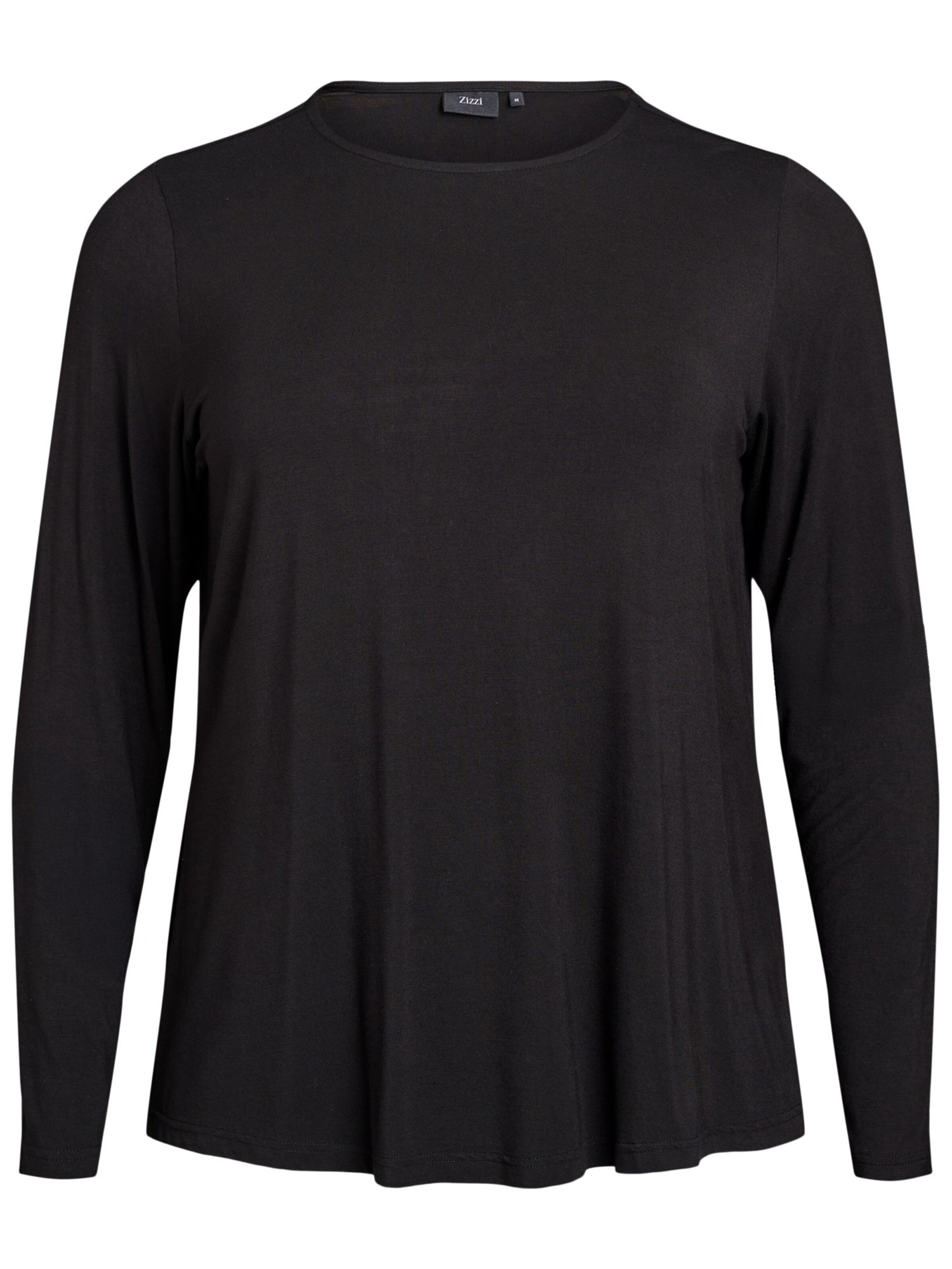 Zizzi Bluse in Schwarz: Vorderseite