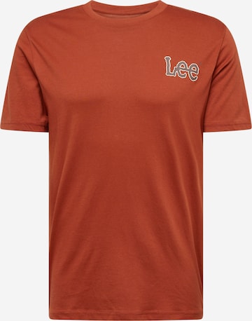 Lee T-shirt 'ESSENTIAL' i brun: framsida