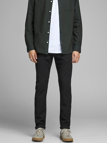 JACK & JONES Regular Chinobukse 'Marco Connor 769' i svart: forside