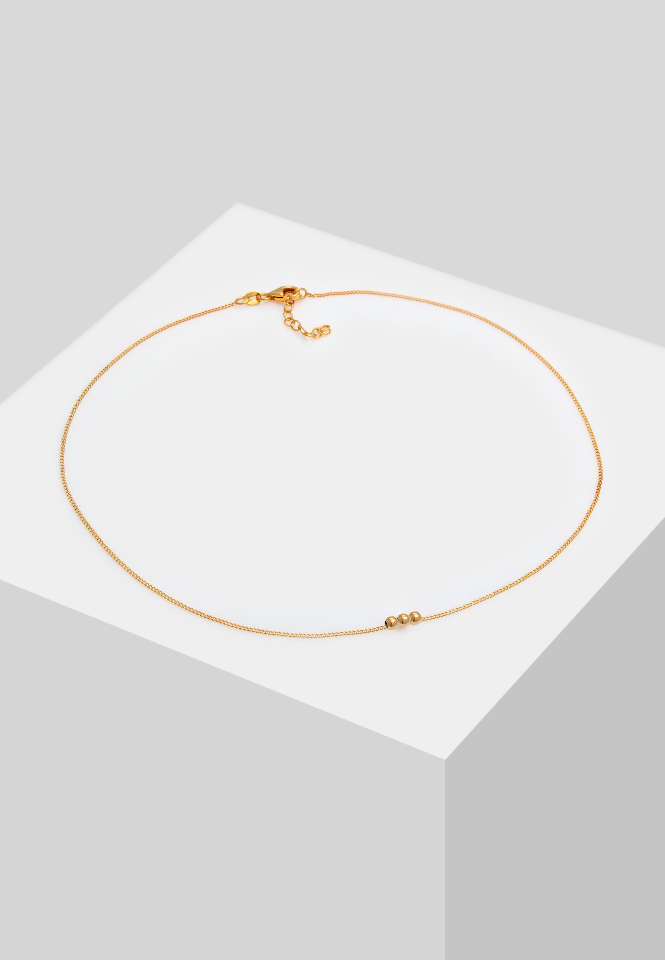 ELLI Halskette Choker, Geo, Kugel in Gold