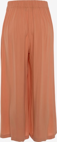 LASCANA Wide Leg Bukser med fals i orange