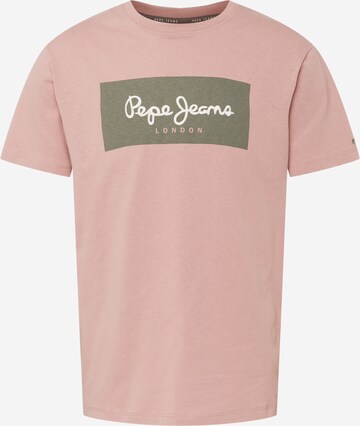 Pepe Jeans Tričko 'AARON' – pink: přední strana