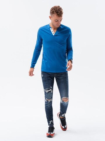 Ombre Shirt 'L133' in Blauw