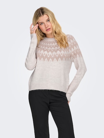 ONLY Pullover 'ONLFRY' in Grau: Vorderseite