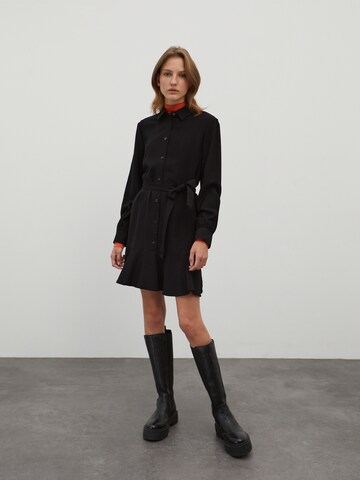 EDITED Shirt Dress 'Hanka' in Black