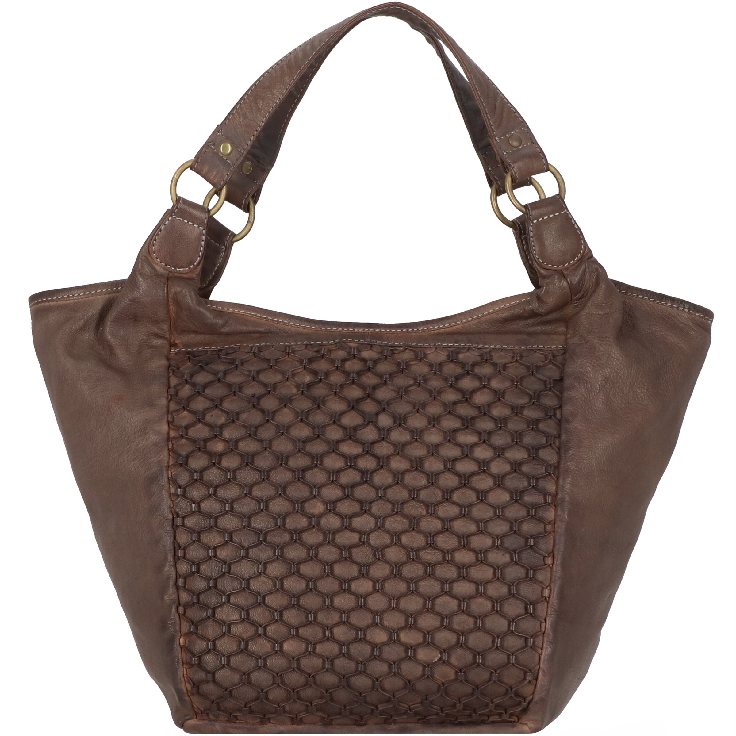 Greenland Nature Schoudertas 'Femi & Nine' in Bruin: voorkant