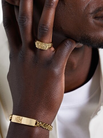 Lucardi Ring in Goud: voorkant