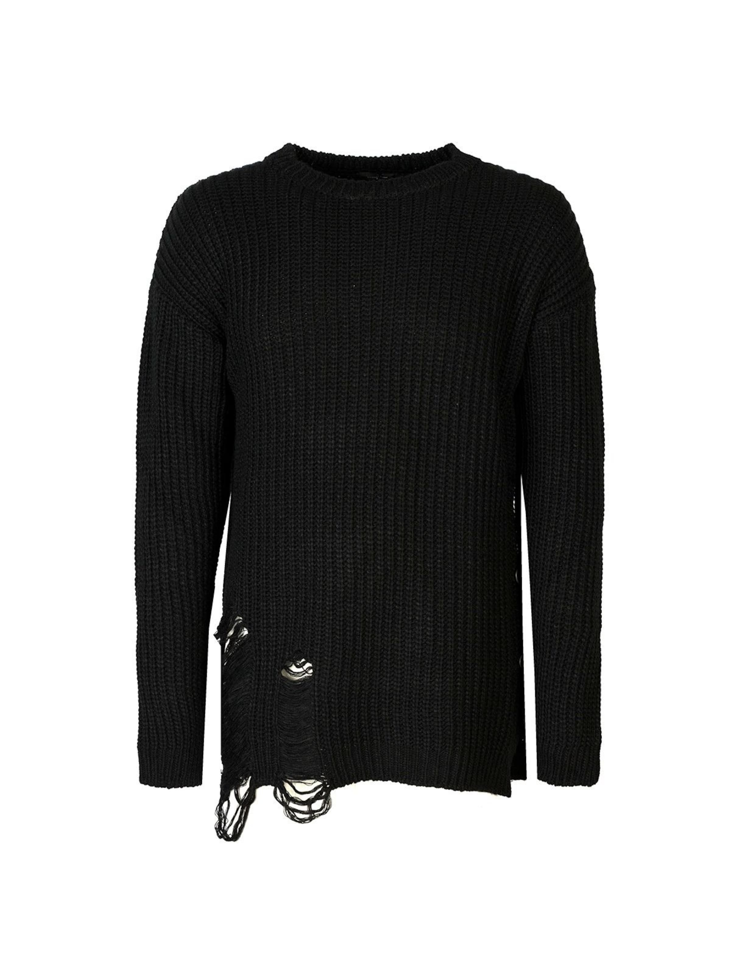 xagon man Sweter 'A2008 1J 00350' w kolorze czarny: przód