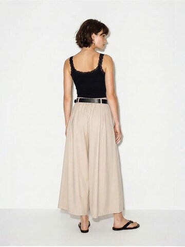 Wide leg Pantaloni di Bianco Lucci in beige