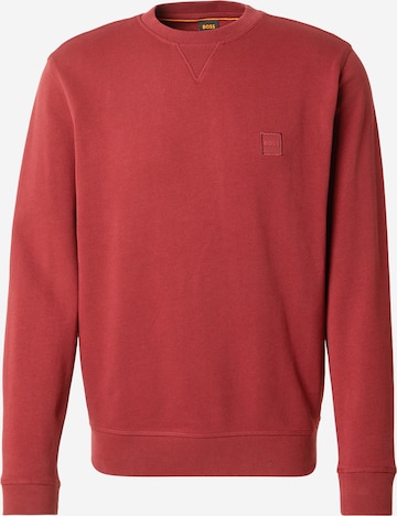BOSS Sweatshirt 'Westart' in Rot: Vorderseite
