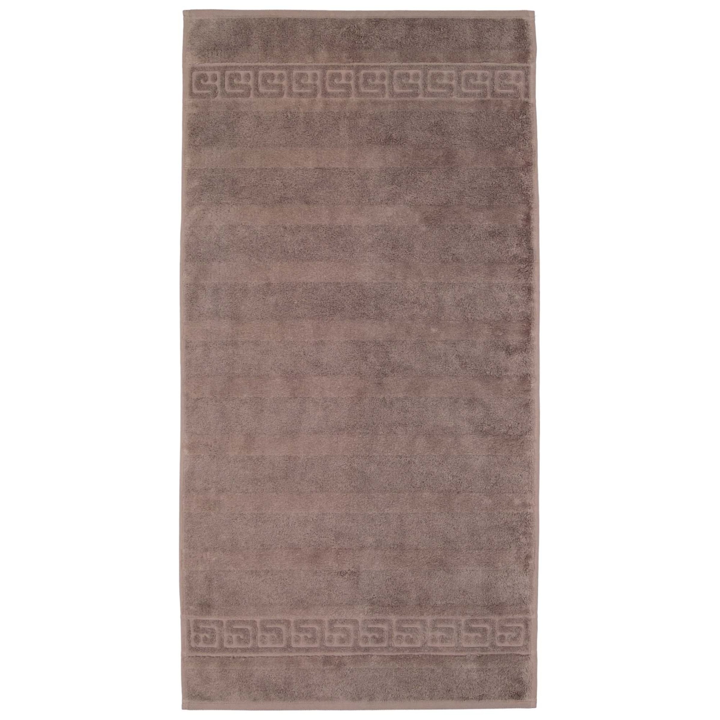 Telo doccia di Cawö in marrone: frontale