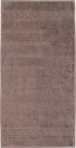 Telo doccia di Cawö in marrone: frontale