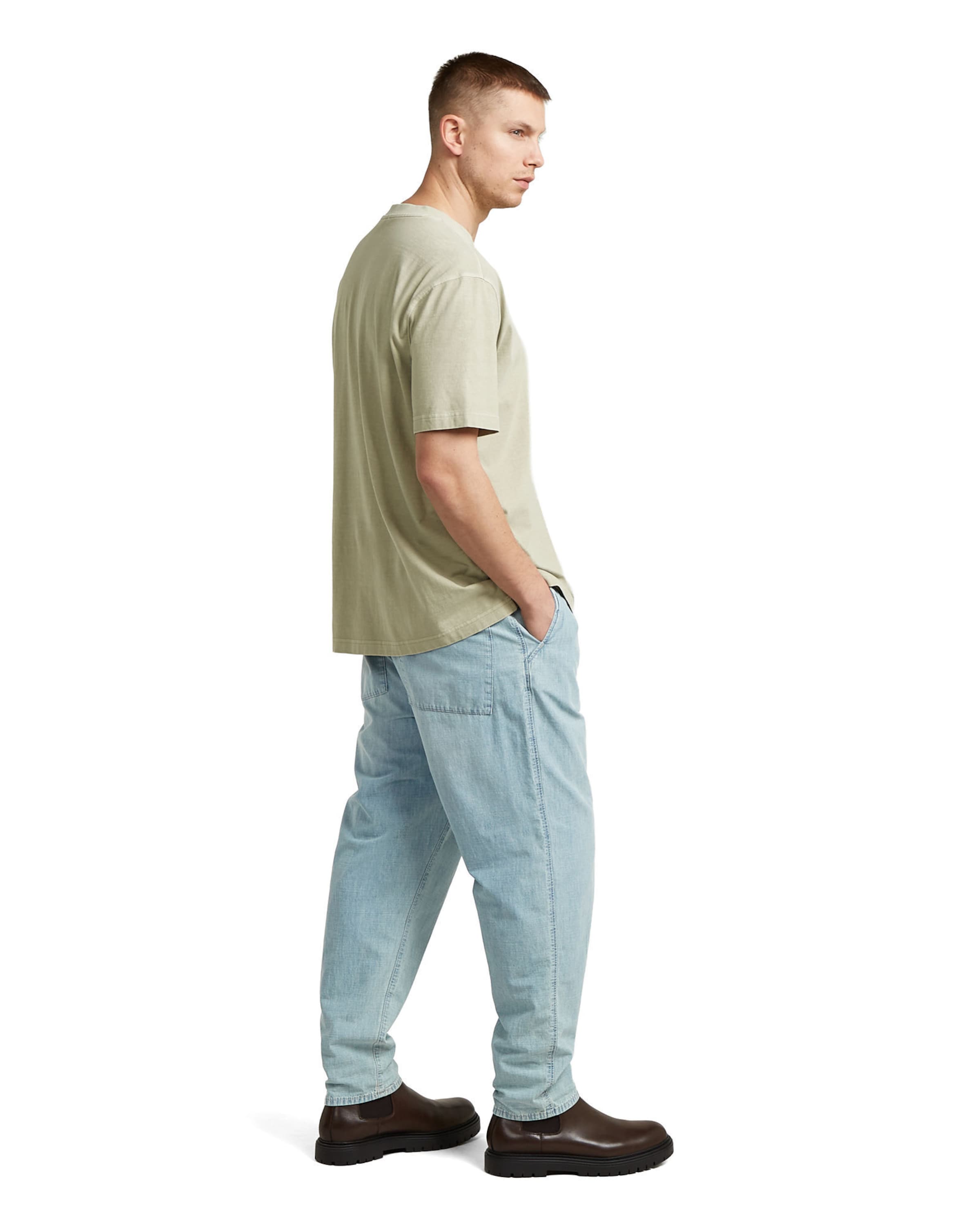 G-STAR Shirt 'Relaxed Base T-Shirt' in Beige
