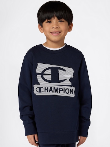 Sweat Champion Authentic Athletic Apparel en bleu : devant