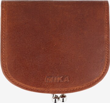 MIKA Wallet in Brown: front