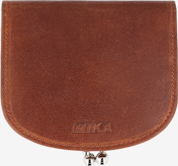 MIKA Wallet in Brown: front