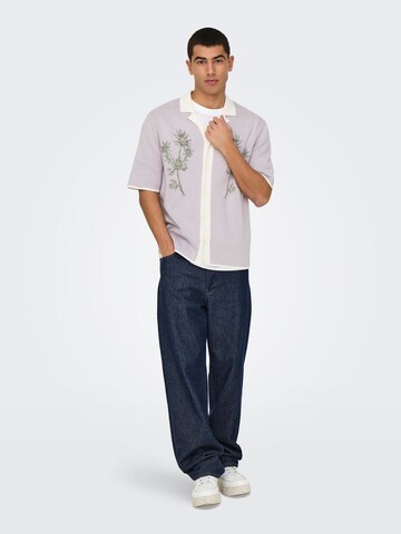 Only & Sons Cardigan 'ONSRun' i lilla