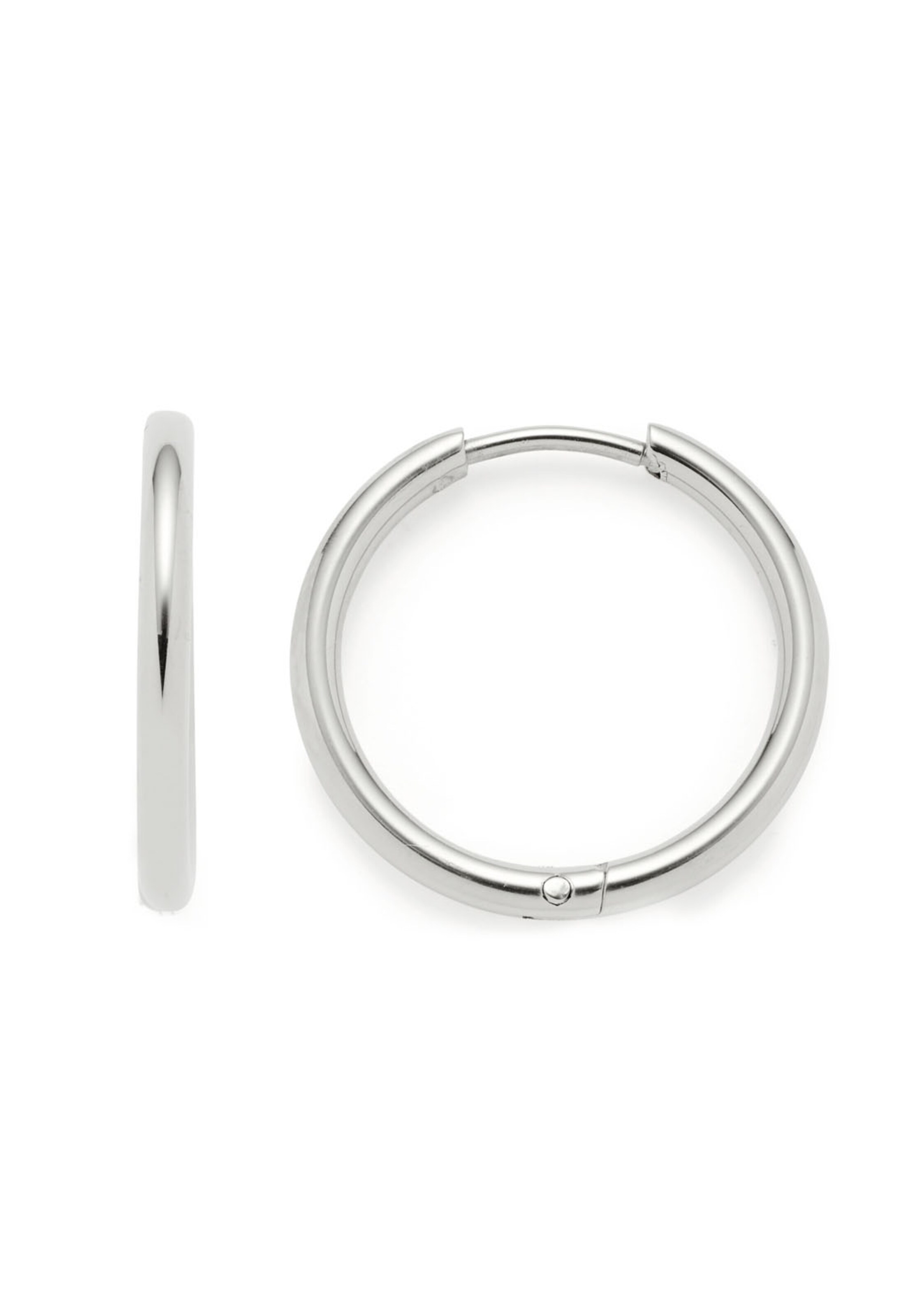 LEONARDO LEONARDO Paar Creolen in Silber: Vorderseite