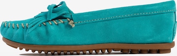 Minnetonka Mocassins 'Kilty' in Blauw: voorkant