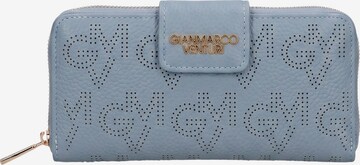 Portamonete 'Portafoglio Donna GianMarco Venturi Polyurethane Perforato Azzurro' di GianMarco Venturi in beige: frontale