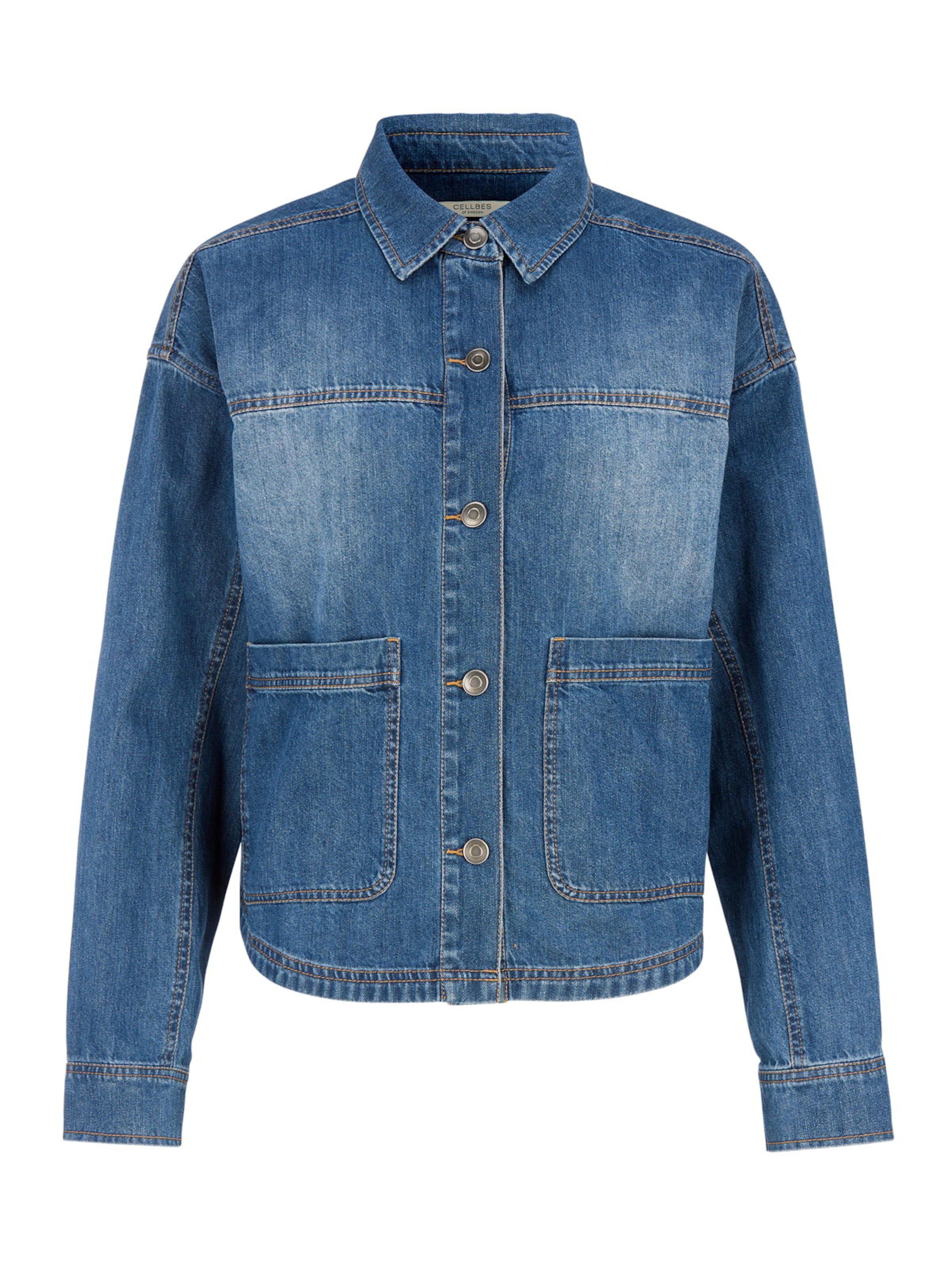 Cellbes of Sweden Klederdrachtjas in Blauw: voorkant