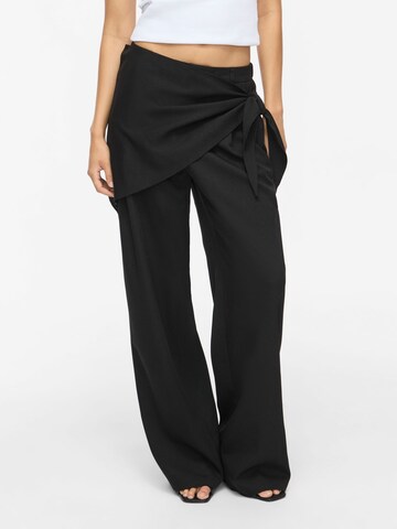 Wide leg Pantaloni 'NMPine' di Noisy may in nero: frontale