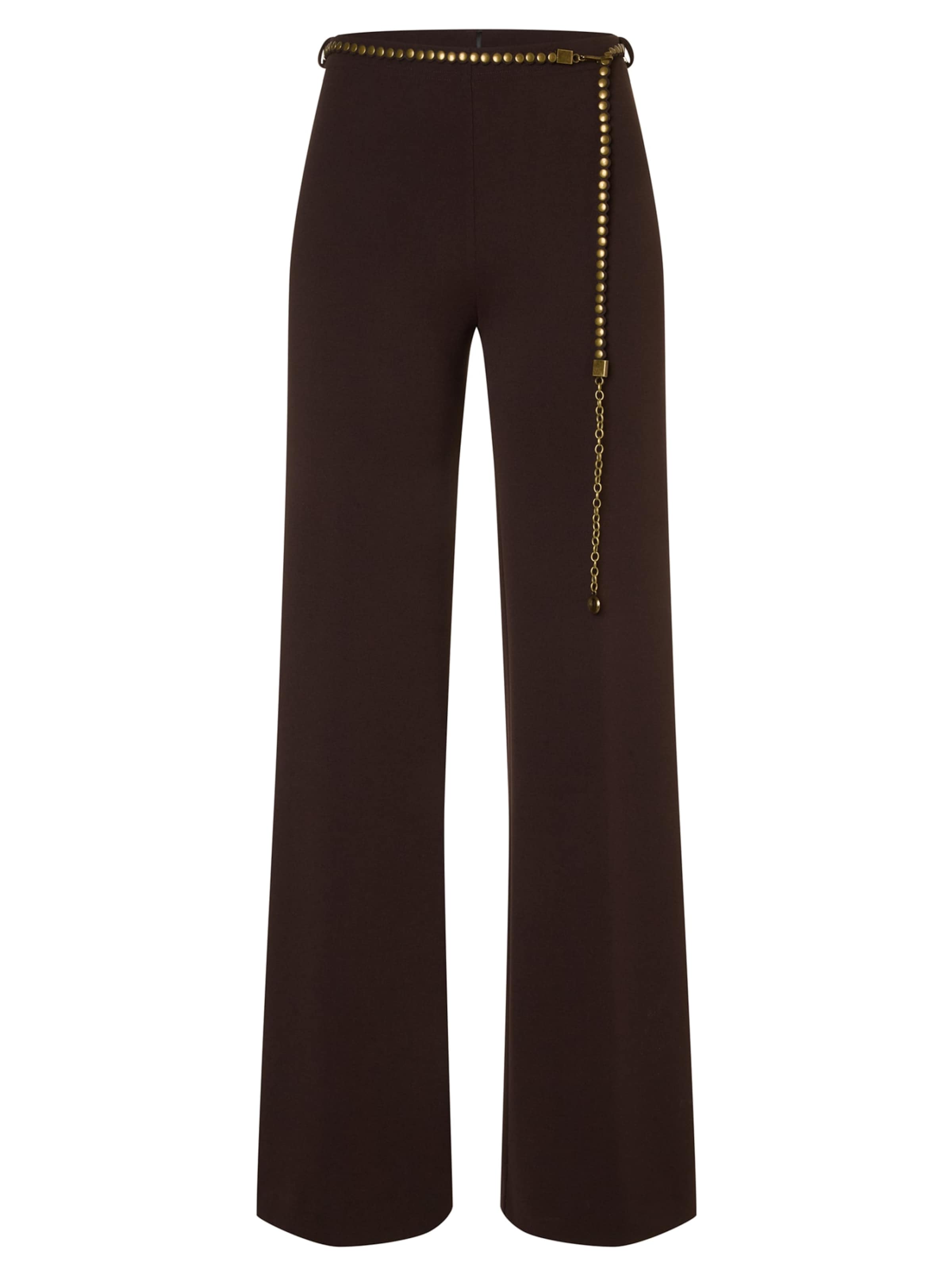 Ana Alcazar Regular Hose 'Evara' in Braun: Vorderseite