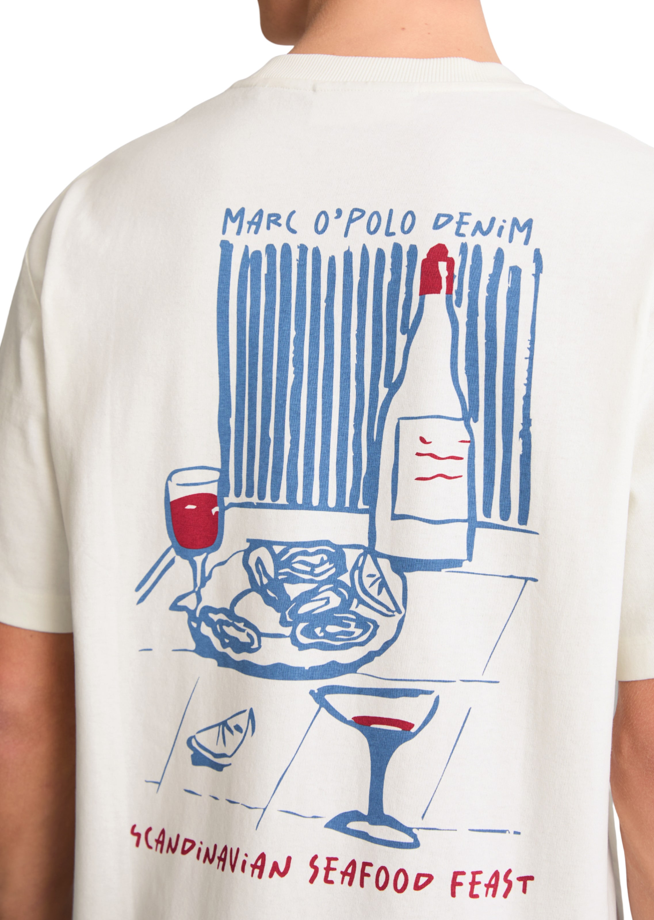 T-Shirt Marc O'Polo DENIM en blanc