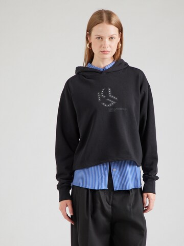 KARL LAGERFELD JEANS Sweatshirt i svart: framsida