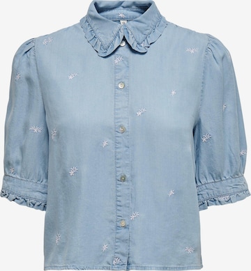 ONLY - Blusa 'CANDICE' en azul: frente