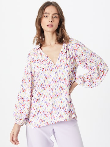 Traffic People Blouse 'Corrine' in Wit: voorkant