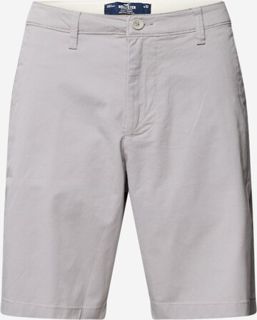 HOLLISTER Regular Chino trousers in Grey: front