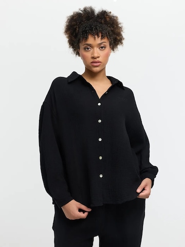 cfab - Camisa 'Musselin Shirt' em preto