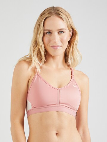 NIKE Bralette Sports Bra in Pink: front