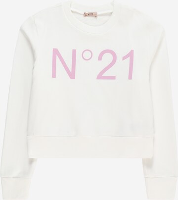 N°21 Sweatshirt in Wit: voorkant